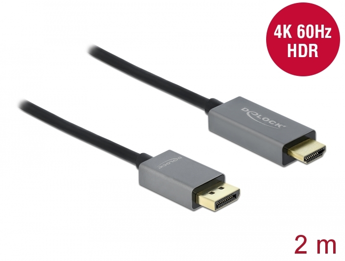 Aktives DisplayPort 1.4 zu HDMI Kabel 4K 60 Hz (HDR) 2 m