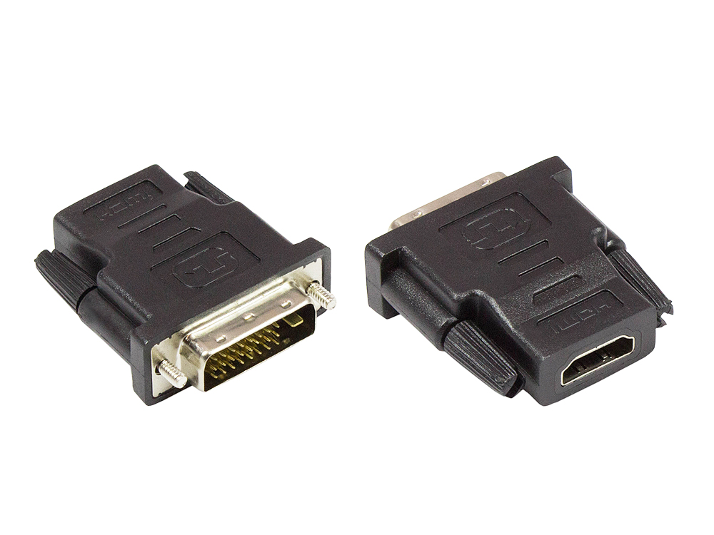 Adapter HDMI 19pol Buchse an DVI-D 24+1 Stecker