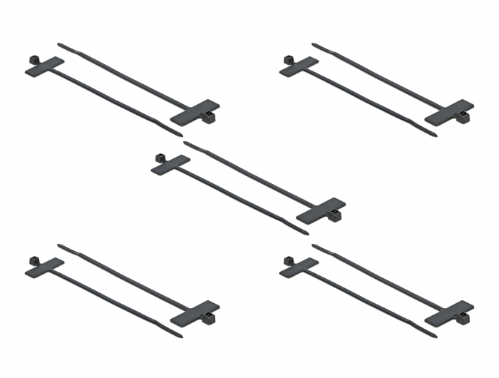 Kabelbinder mit Beschriftungsfeld L 200 x B 2,5 mm schwarz 10 Stück