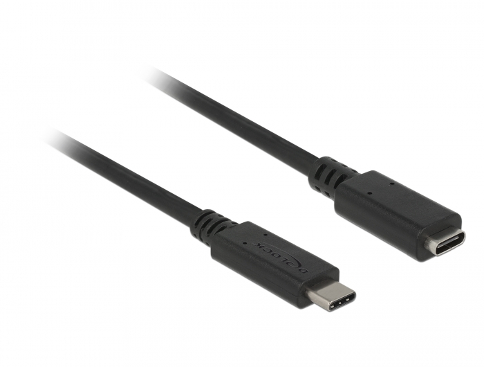 USB 10 Gbps Verlängerungskabel USB Type-C™ Stecker zu Buchse 2 m 4K PD 60 W