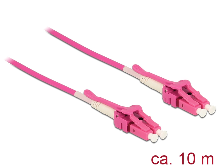 Kabel Lichtwellenleiter LC an LC Multimode OM4, Uniboot, 10m