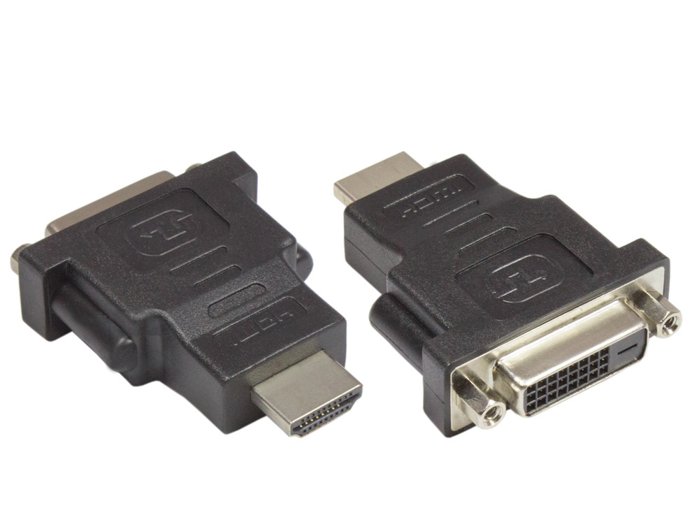 Adapter DVI 24+1 Buchse an HDMI 19pol Stecker