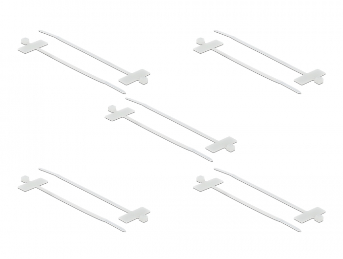 Kabelbinder mit Beschriftungsfeld L 100 x B 2,5 mm weiß 10 Stück