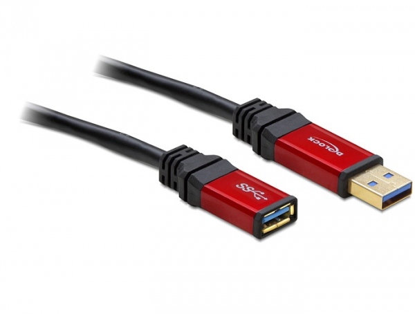 USB 3.0 Verlängerungskabel Stecker A an Buchse A, Premium, 5m