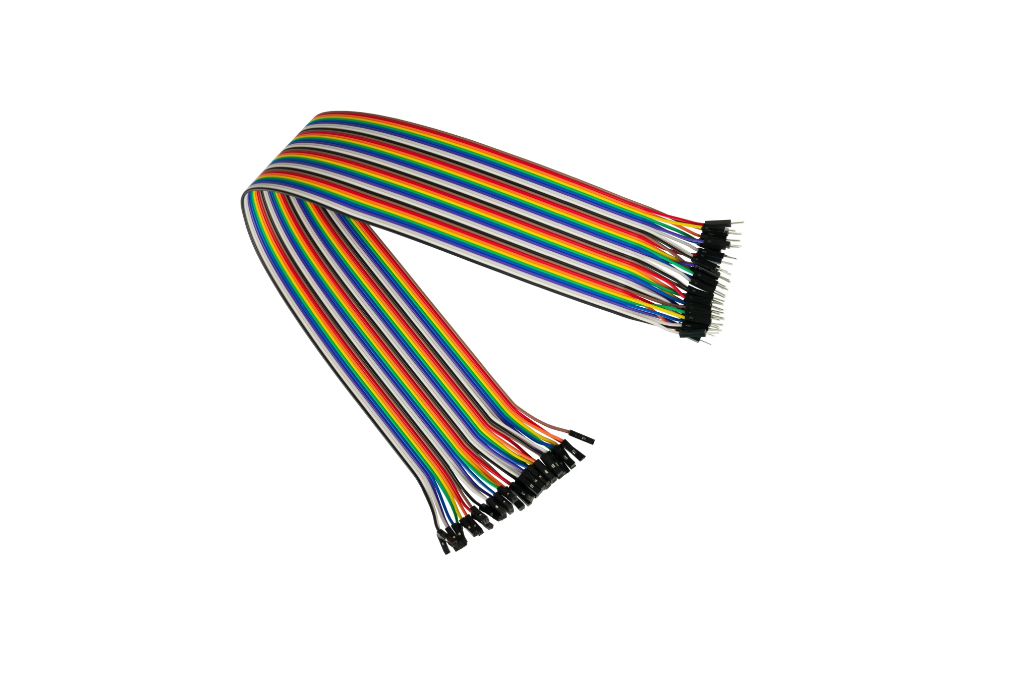 Jumper Wire 40-Pin trennbare Adern für Arduino, Raspberry Pi etc., Stecker an Buchse, AWG28, 20cm