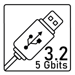 USB 3.2 Gen 1 (x1) / USB 3.0 - 5 Gbit/s