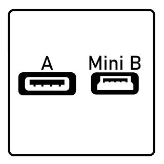 Stecker A auf Stecker Mini B (5-Pin)