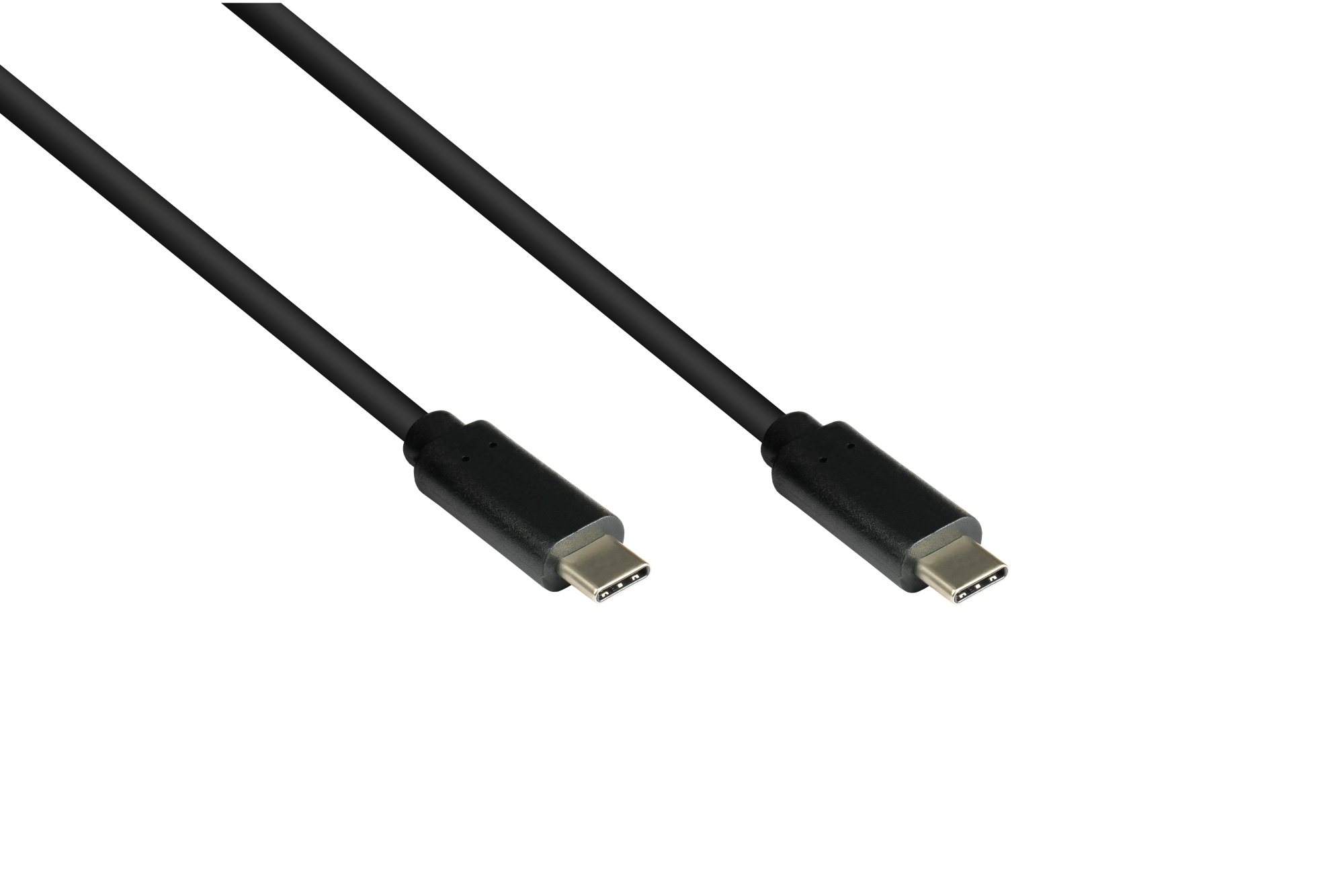 Lade- und Datenkabel USB 3.1 (Gen.1), USB-C™ Stecker beidseitig, CU, schwarz, 1m