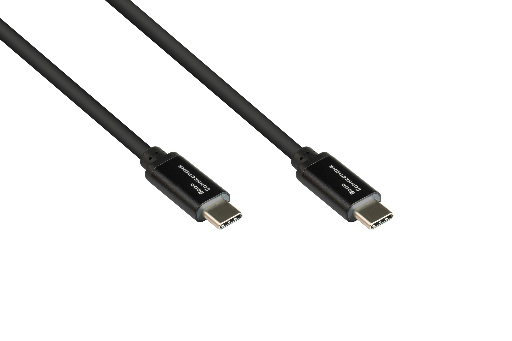 USB-C™ Lade- und Datenkabel mit Power Delivery (PD3) 100W, USB 2.0, 5A E-Marker, schwarz, 1m